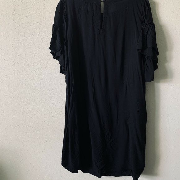 Loft Tiered Flutter Sleeve Shift Dress - Picture 5 of 5